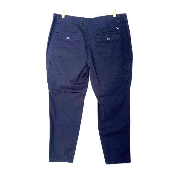 Eddie Bauer NWT Soft Cotton Rip-Stop Cargo Ankle Pants in Navy size 16 - Picture 5 of 9